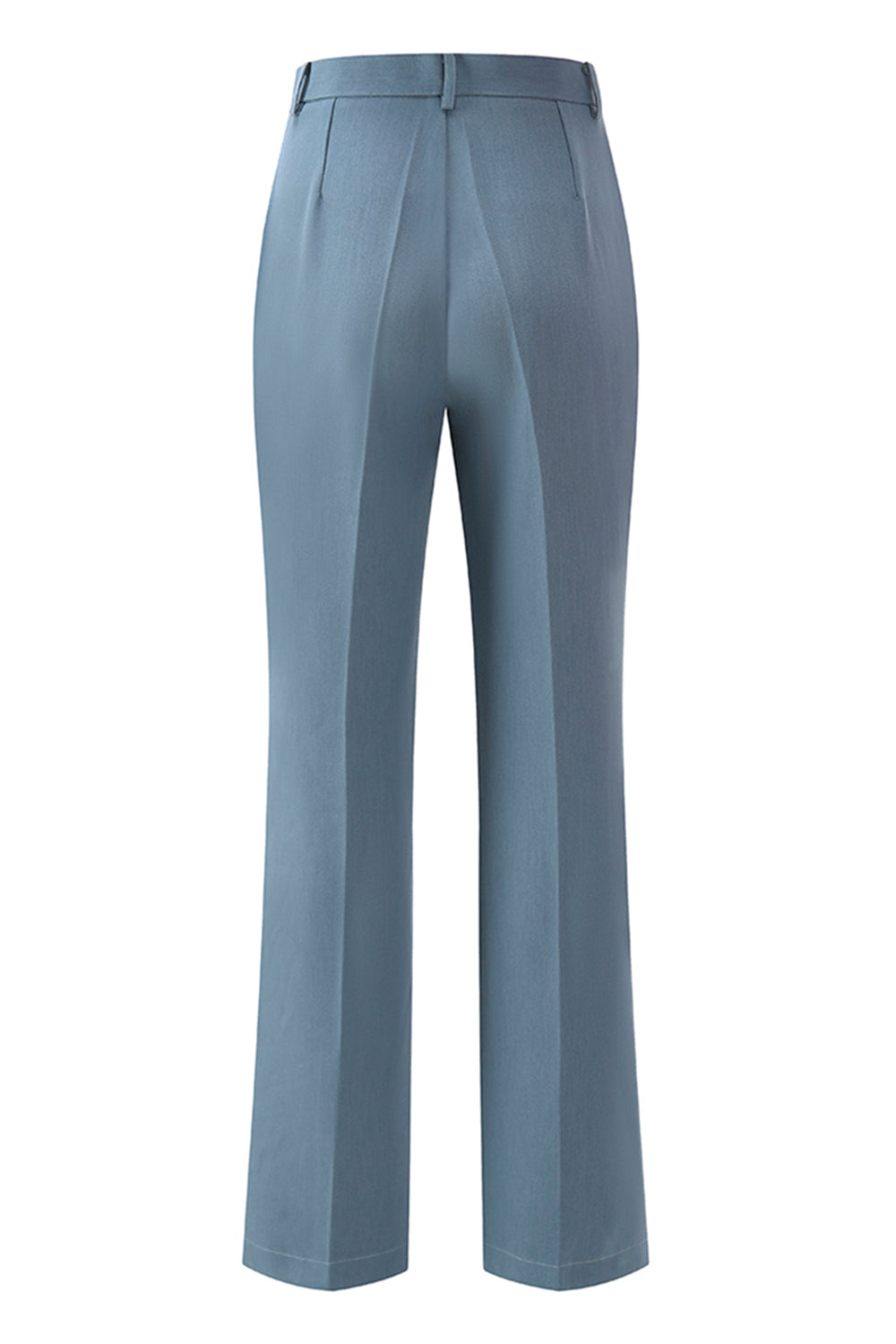 Grey Blue Notched Lapel 2 Pieces Cut Out Prom Suits