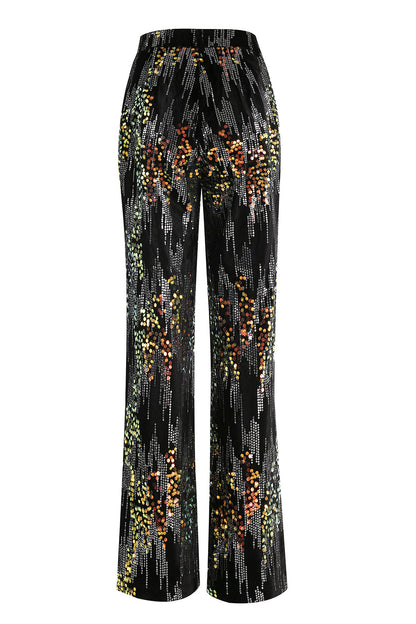 Sparkly Black Peak Lapel 2 Piece Women's Prom Suit