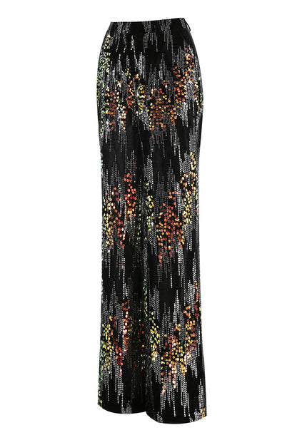 Sparkly Black Peak Lapel 2 Piece Women's Prom Suit