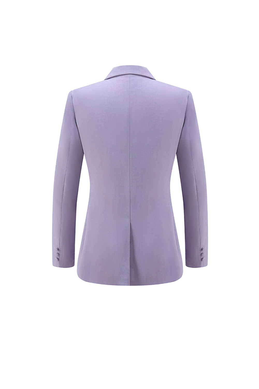 Lilac Peak Lapel Ruched Women Suits with Sash