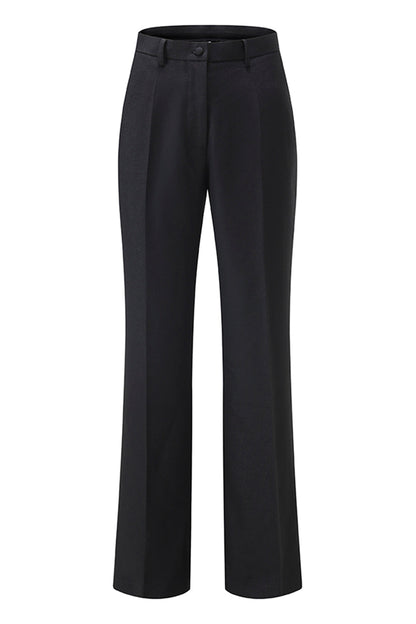 Black Leopard print Slim Fit 2-piece Women Suits