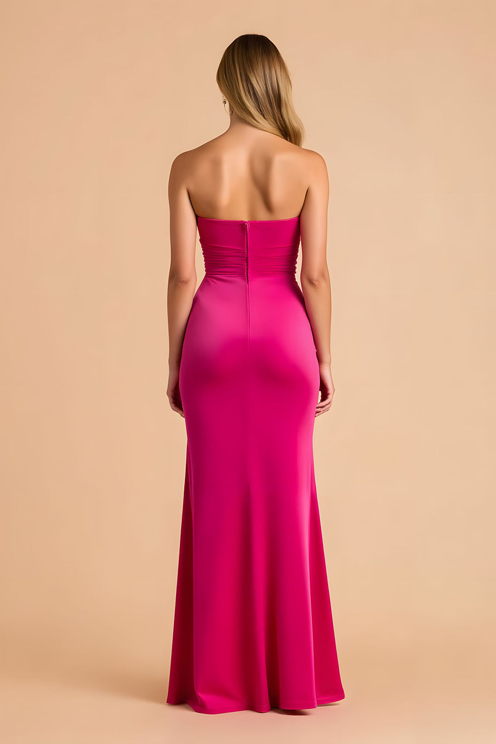 Black Mermaid Sweetheart Maxi Bridesmaid Dress